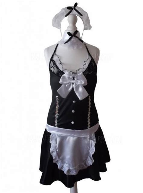 Sexy French Maid Waitress Fancy Dress Costume Private