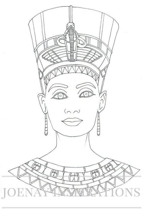 queen nefertiti coloring pages  getcoloringscom  printable