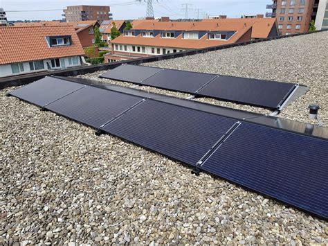 zonnepanelen op een plat dak solar royal