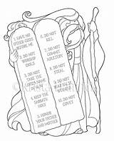 Commandments Ten Moses Comandamenti Dieci Memorization Sizes Journaling Citazioni Travelers Libri Domenica Scolastiche Lezioni sketch template