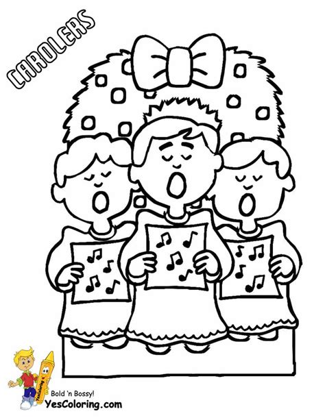 christmas carolers coloring page google search ideas pintar