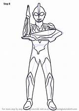 Ultraman Victory Ribut sketch template