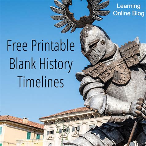 printable blank history timelines