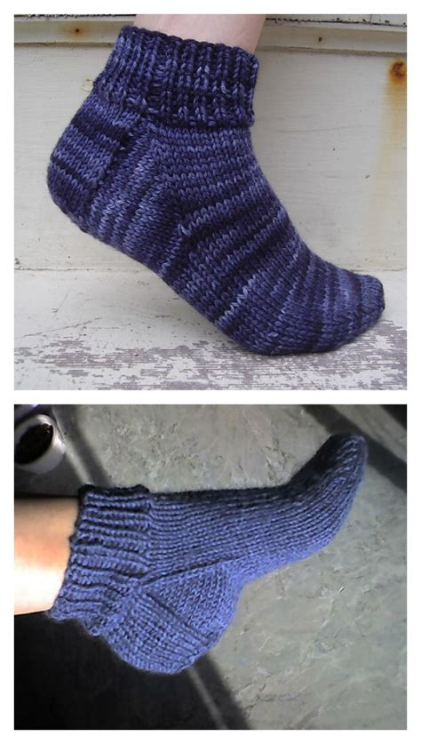Free Knit Ankle Sock Patterns In 2020 Knitted Socks Free