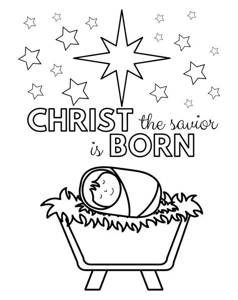 biblical christmas activities calendar template  sketch coloring page