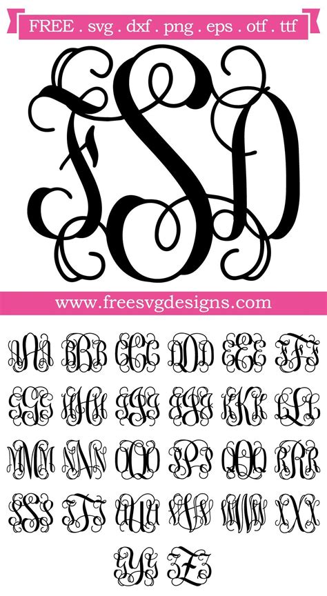 monogram svg  literacy basics