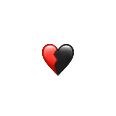 Black Background Broken Heart Iphone Emoji Heart Broken Heart Iphone