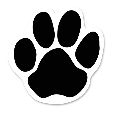 dog paw print outline clipartsco