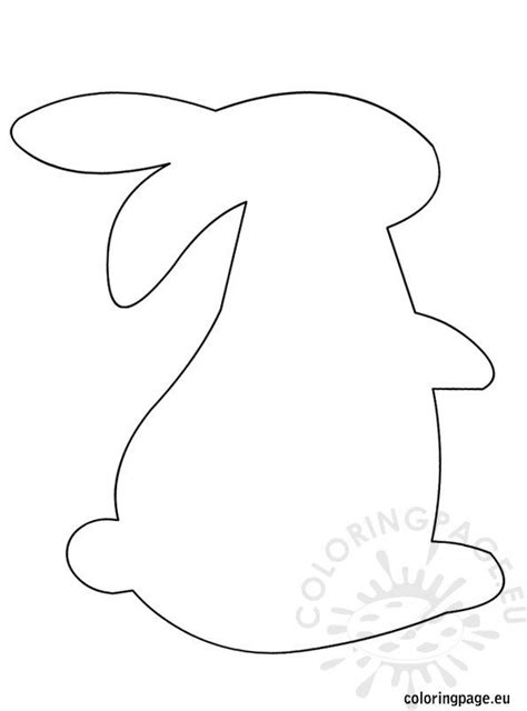 printable easter bunny template  bmp central
