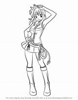 Fairy Tail Lucy Draw Drawing Heartfilia Tale Sketch Step Tutorials Tutorial Anime Characters Learn Getdrawings Choose Board Drawingtutorials101 Manga Cartoon sketch template