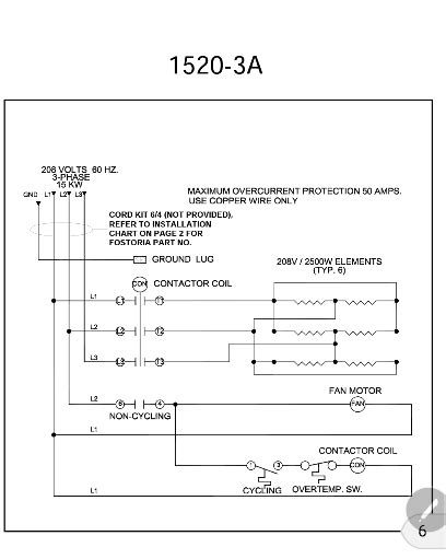 Wiring A 3 Phase 208 Volt Heater