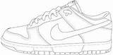 Nike Sneaker Zapatos Chaussure Converse Calzado Dunk Diseno öffnen Kaynak Schablonen Aj Skool Vans sketch template