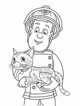 Sam Cat Colouring Pages Coloringpage Ca Fireman Colour Check Category Coloring sketch template