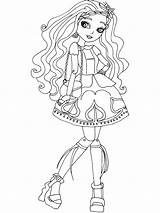 Ever After High Coloring Pages Printable Madeline Hatter Dragon Games Cheshire Kitty Getdrawings Getcolorings Highschool Dead Colorings Kids sketch template