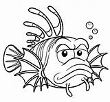 Coloring Lionfish Pages Getcolorings Getdrawings Color sketch template