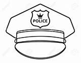 Police Hat Clipart Drawing Cop Cartoon Cap Vector Clip Illustration Clipground Clipartmag Drawings sketch template