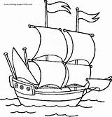 Coloring Pages Kids Boats Boat Ship Transportation Transport Printable Bateau Dessin Color Sheets Colouring Drawing Water Cliparts Found Columbus Pirate sketch template