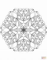 Mandala Coloring Pages Abstract Printable sketch template