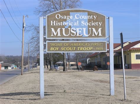 exploring oklahoma history osage osage county museum
