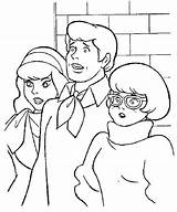 Coloring Doo Scooby Pages Daphne Velma Getdrawings sketch template