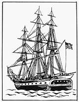 Constitution Uss Clipart 1812 Granger Photograph Clipground sketch template