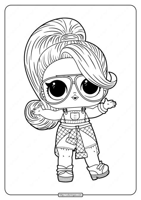 printable colouring pages lol dolls printable templates