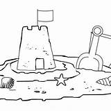 Sand Coloring Castle Beach Pages Kids Designlooter Boardwalk 300px 96kb Drawings sketch template