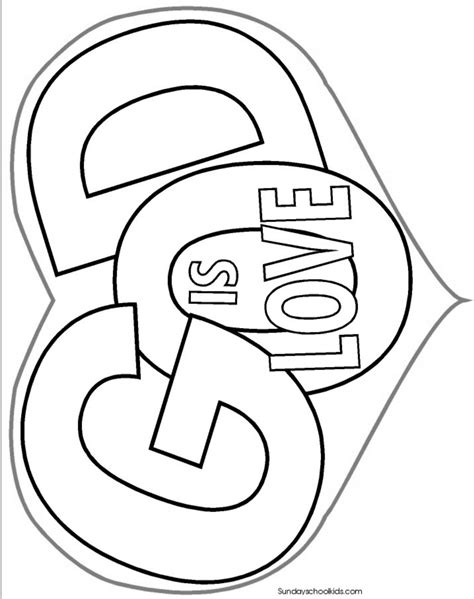 god loves  coloring page   gambrco