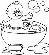 Bath Coloring Pages Bubble Getdrawings sketch template