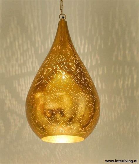 hanglamp druppel model filigrain stijl zowel buiten als binnenkant vintage goud gourds sweet