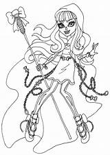 Monster Coloring High Noir Catty Getdrawings Pages sketch template