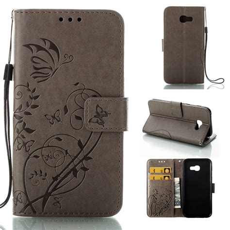 buy butterfly flower phone hoesje  samsung galaxy   flip case stand