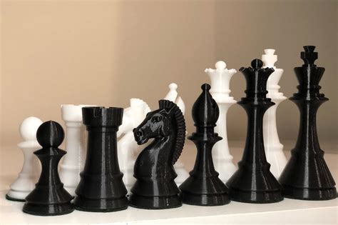 chess set large weighted classic staunton style mm etsy