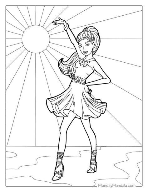 barbie coloring page  printable coloring pages