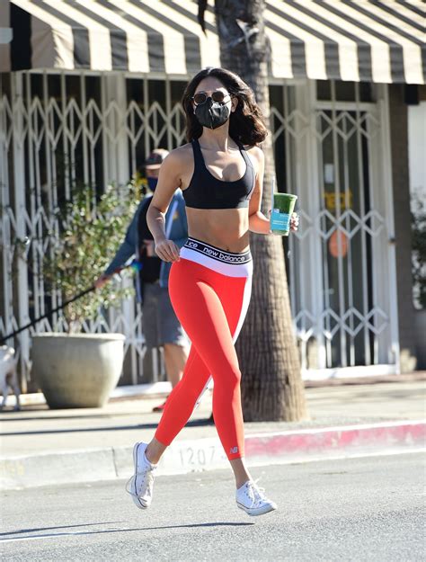 Eiza Gonzalez Shows Off Her Toned Midriff While On A Coffee Run In La