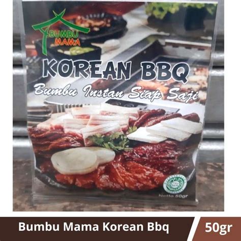 Promo Bumbu Masak Instan Bumbu Mama Korean Bbq 50gr Diskon 38 Di