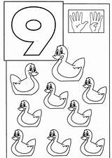 Coloring Pages Animals Numbers sketch template