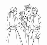 Horse Coloring Princess Pages Getcolorings Horses Print sketch template