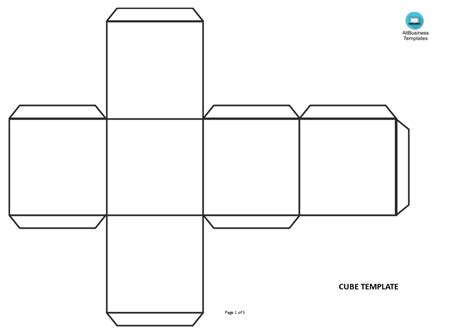 cube template templates  allbusinesstemplatescom