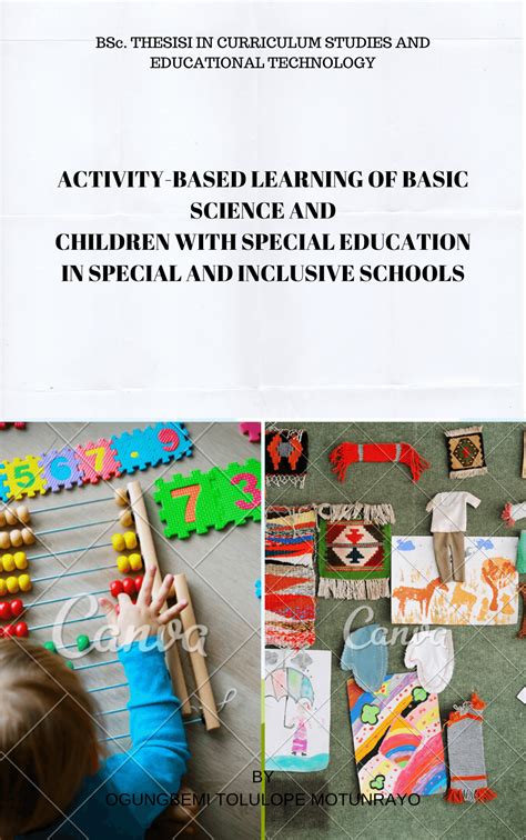 activity based learning method  education  special  children