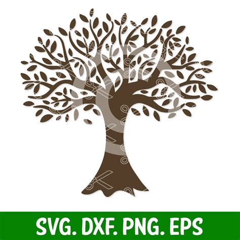 family tree  leaves svg svg png eps dxf file
