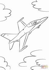 Coloring Pages Jet Fighter Air Force Drawing F16 Printable Military Airplane Thunderbirds Jets Kids Getdrawings Print Color Drawings Useful sketch template