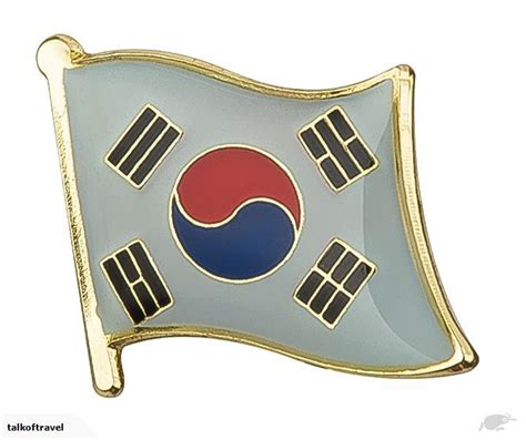 south korea flag badge flag lapel pins country flag badges enamel pin