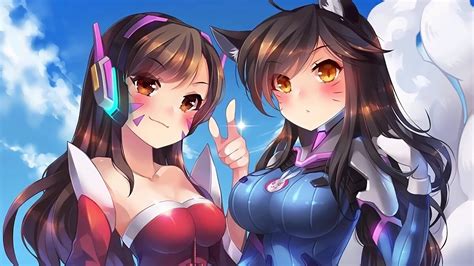 D Va And Ahri Have Switched Their Outfits [1920x1080