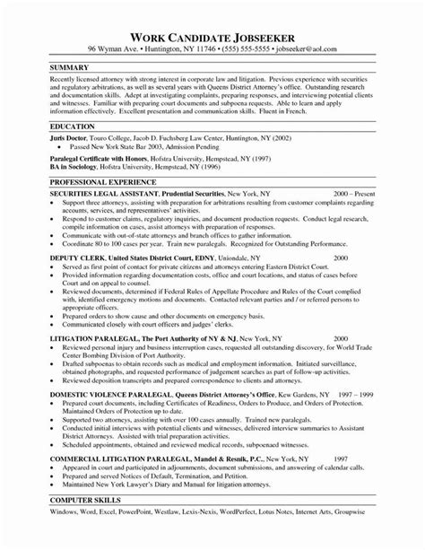 resume format  law students sample student resume