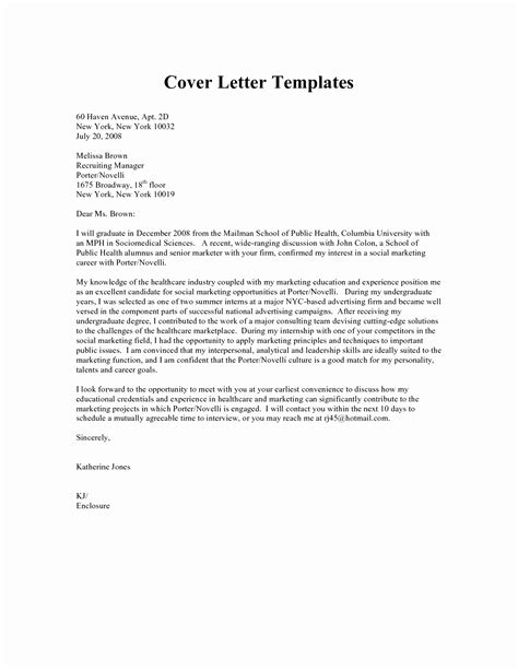 cover letter  recruitment agency template