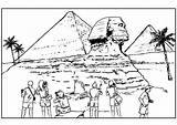 Coloring Egypte Egypt Giza Piramid Cheops Section Cross Edupics Large sketch template