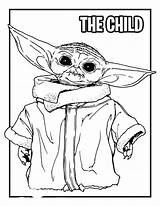 Coloring Yoda Baby Pages Printable Kids Popular sketch template