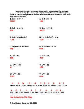 logarithmic equations worksheet  answers promotiontablecovers