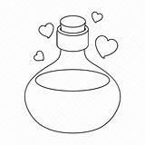 Potion Magic Icon Spell Elixir Flask Vessel Editor Open sketch template